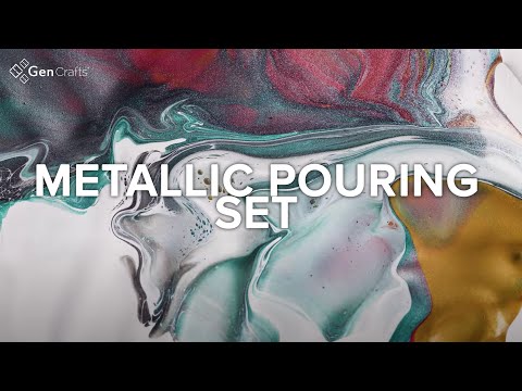Metallic Acrylic Pouring Paint - 12 Colors