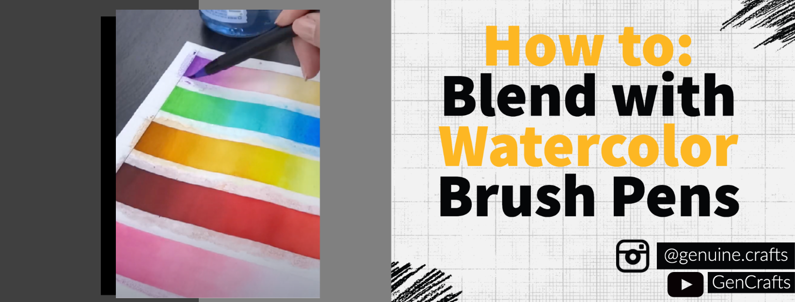 How to: Blend with Watercolor Brush Pens