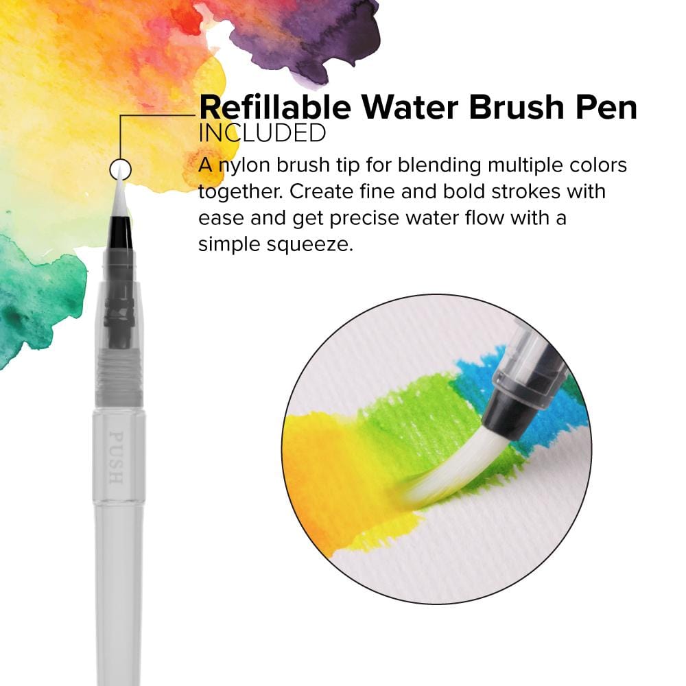 Watercolor Brush Pens - 50 Colors