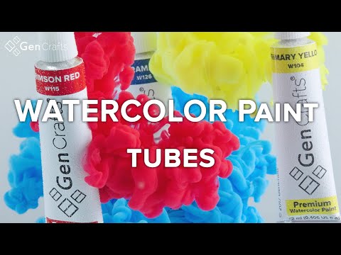 Watercolor Paint Tubes - 24 Colors